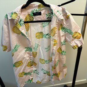 Pineapple Hawaiian Shirt- Medium